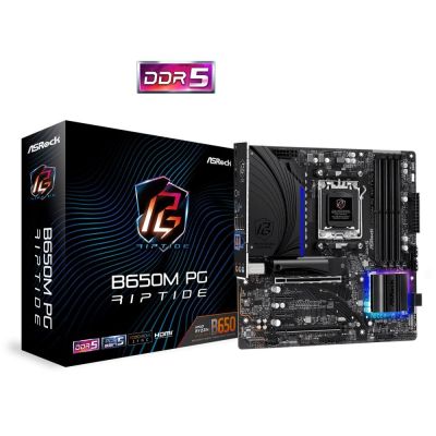 7. Asrock B650M PG Riptide AMD B650 Gniazdo AM5 micro ATX