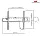 Uchwyt ścienny do telewizora Maclean MC-668 (ścienne, Uchylny; 37" - 70"; max. 40kg)