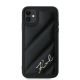 3. Etui Karl Lagerfeld Diagonal Quilted Script na iPhone 11 / Xr - czarne