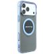 4. Etui Mercedes AMG IML Transparent Bicolor Block MagSafe na iPhone 18 Pro Max / 17 Pro Max - czarno-niebieskie