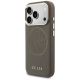 2. Etui Guess Perforated 4G MagSafe na iPhone 17 Pro Max - brązowe