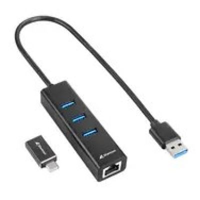 4. Sharkoon 4044951037575 stacja dokująca Bezprzewodowy USB 3.2 Gen 1 (3.1 Gen 1) Type-C Czarny