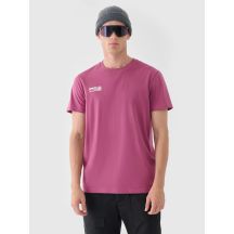 T-shirt regular gładki męski 4F 4FRAW24TTSHM2602-60S