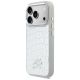 2. Etui Karl Lagerfeld Croco KL Script Logo MagSafe na iPhone 17 Pro Max - srebrne
