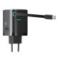6. Ładowarka GaN Joyroom JR-TCL02 65W USB-A USB-C z wbudowanym kablem USB-C - czarna