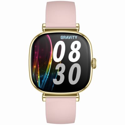 6. Smartwatch Gravity Złoty Bransoleta + Pasek GT32-1