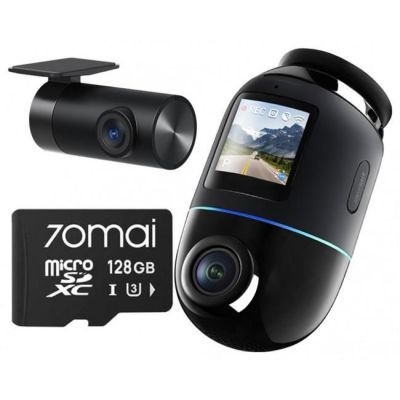 Wideorejestrator 70mai X800 4K Dual Czarna + karta 70mai SD 128GB