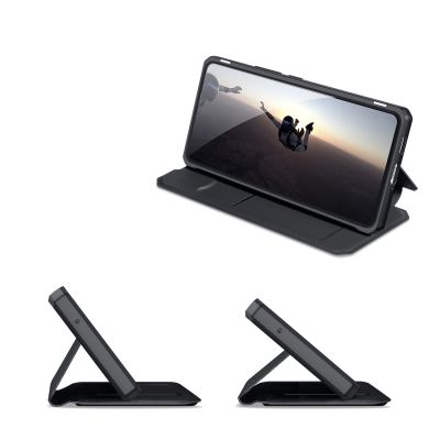 8. DUX DUCIS Skin X kabura etui pokrowiec z klapką Samsung Galaxy A73 czarny