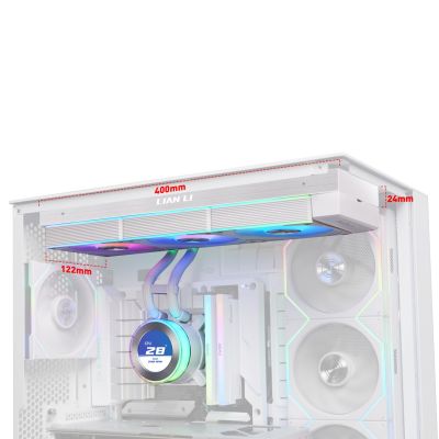 3. Chłodzenie wodne Lian Li GA II Hydroshift II LCD-C 360CL all-in-one 12cm Biały
