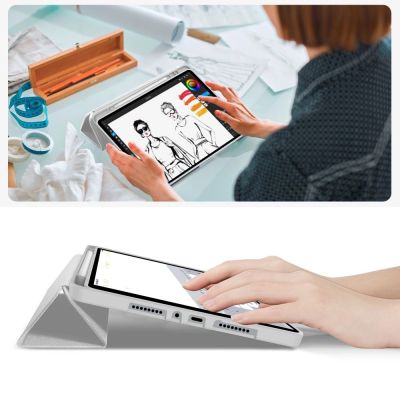 10. Etui TechProtect SmartCase Pen na Xiaomi Poco Pad M1 / Redmi Pad 2 Pro 12.1 - szare