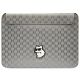 Pokrowiec Karl Lagerfeld Saffiano Monogram Choupette na laptopa 14" - srebrny