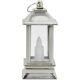 2. ŚWIECA LATARNIA LED 9CM SREBRNY