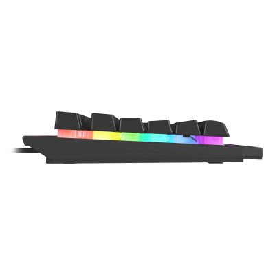 4. GENESIS Rhod 500 RGB klawiatura Gaming USB QWERTY Portugalski Czarny, Srebrny