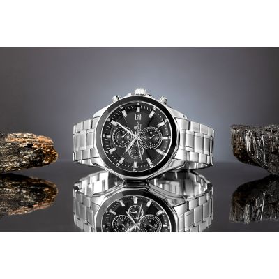 5. Zegarek Męski Giewont Chronograph Sapphire Srebrny GW7290-B2