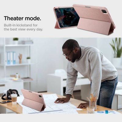 16. Etui Spigen Urban Fit na iPad Pro 11" 5 / 6 / 2024-2025 - różowe