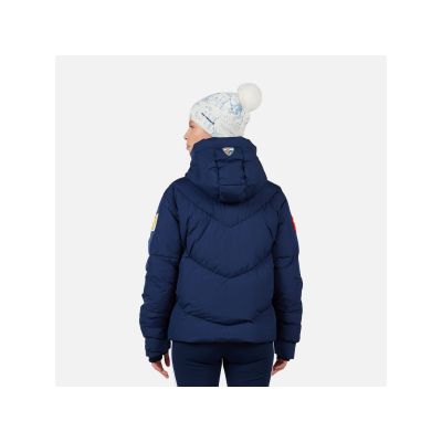 2. Kurtka narciarska damska ROSSIGNOL W JCC ALLSNOW DOWN JKT niebieska