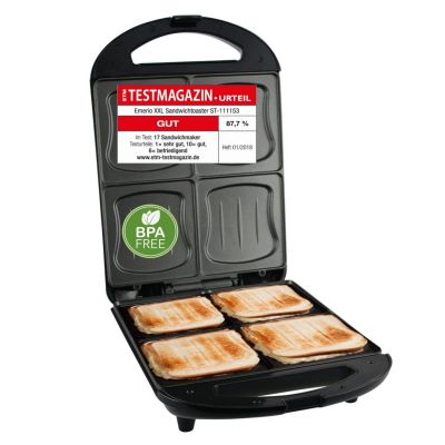 Emerio ST-111153 toster 1100 W Czarny