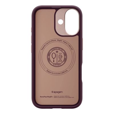 4. Etui Spigen Nano Pop Mag MagSafe na iPhone 17 - bordowe