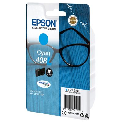 3. Epson 408L DURABrite Ultra nabój z tuszem 1 szt. Oryginalny Wysoka (XL) wydajność Cyjan