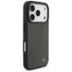 4. Etui Mercedes Leather Large Laurel Leave MagSafe na iPhone 17 Pro - czarno-szary
