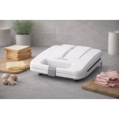 12. Opiekacz do kanapek Esperanza PARMIGIANO EKT010W (1000W; kolor biały)