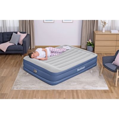 24. Bestway 67630 / 23 dmuchany materac Podwójny materac Niebieski, Biały Unisex