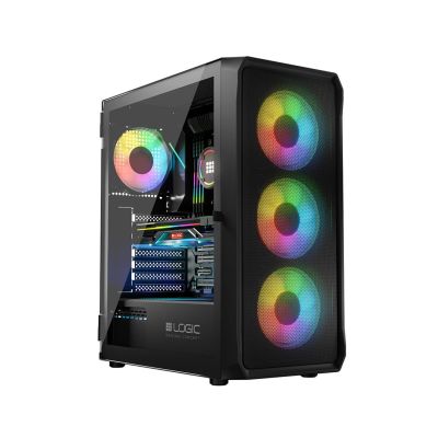 3. LOGIC OBUDOWA LOGIC PORTOS ARGB MIDI USB 3.0 BLACK