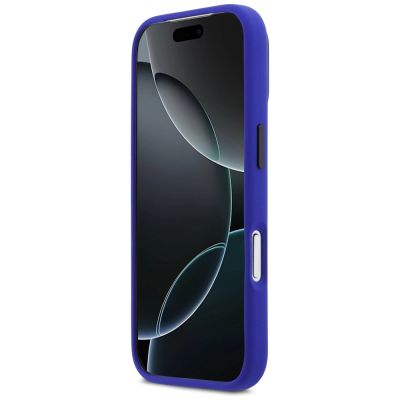 5. Etui BMW M Silicon Vertical Logo MagSafe na iPhone 17 Pro - granatowe