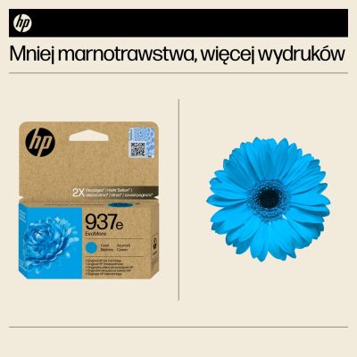 4. HP 937E EVOMORE CYAN/EN/DE/PL/CZ INK CARTRIDGE