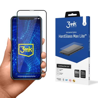 Szkło hartowane 3mk HardGlass Max Lite Black na Apple iPhone Xr