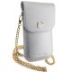 5. Torebka Hello Kitty Leather Metal Logo Chain - srebrna