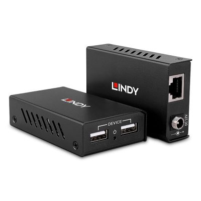 2. Lindy 43408 przedłużacz AV Nadajnik i odbiornik AV Czarny