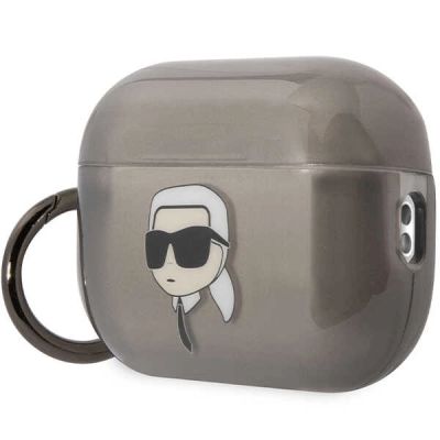 3. Etui Karl Lagerfeld Ikonik Karl na AirPods Pro 2 - czarne