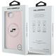 8. Etui Karl Lagerfeld Silicone Karl&Choupette Heads MagSafe na iPhone 16e - różowe