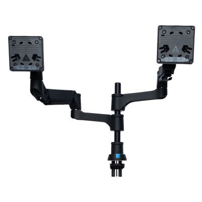4. Uchwyt do monitorów R-Go Tools R-Go Monitorarm 0"-32" 2TFT Max.9KG Caparo 4 Gasfeder sidabrinis