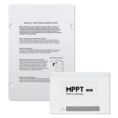 11. Qoltec Solarny regulator ładowania MPPT z czujnikiem temperatury 10A |12V / 24V | LCD | 2 x USB | Bluetooth | APP | GEL | LiFePO4