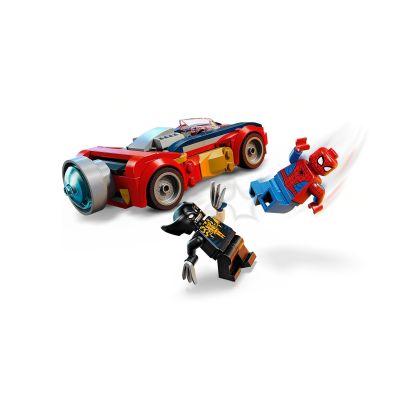 4. LEGO Marvel Super Heroes 76336 Wolverine jako Venom i samochód Spider-Mana