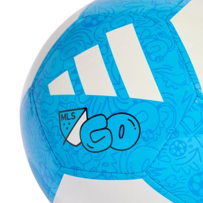 8. Piłka nożna adidas EPP Club biało-niebieska KH0307