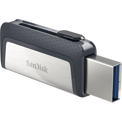 11. Pendrive SanDisk Ultra SDDDC2-128G-G46 (128GB; USB 3.1, USB-C; kolor czarny)