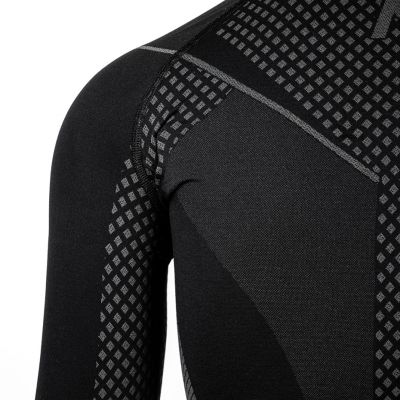 4. Koszulka termoaktywna Alpinus Active Base Layer czarno-szara W GT43180