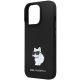 6. Etui Karl Lagerfeld Silicone Choupette Metal Pin na iPhone 14 Pro Max - czarne