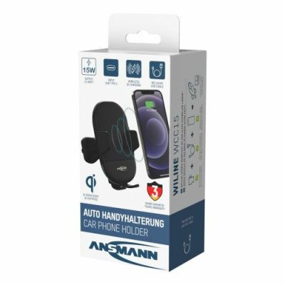 16. Ansmann 1000-0033 uchwyt Uchwyt aktywny Telefon komórkowy/Smartfon Czarny