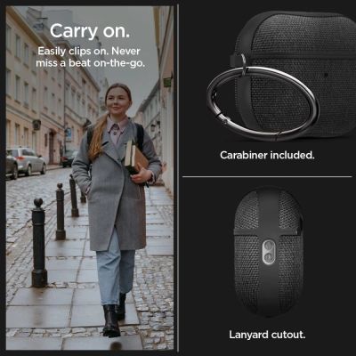 15. Etui Spigen Urban Fit na Apple AirPods Pro 1 / 2 - czarne