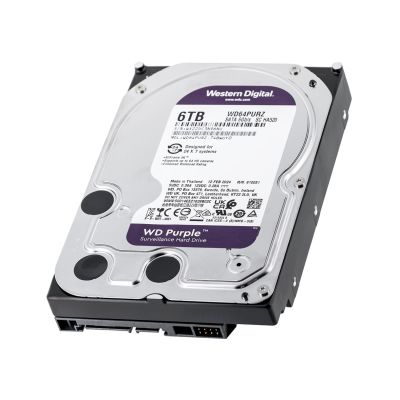 5. Dysk HDD WD Purple WD64PURZ (6 TB ; 3.5"; 256 MB; 5400 obr/min)