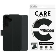 Etui CARE by PanzerGlass Feature Wallet Kickstand na Samsung Galaxy A36 5G - czarne