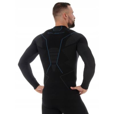 2. Koszulka męska bielizna termoaktywna Brubeck Thermo czarna - LS13040A