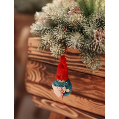 14. LALECZKA DEKORACYJNA Z WORKIEM NIEBIESKA GIRL 7,5CM