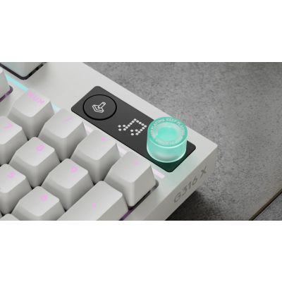 5. Logitech G G316 X 98 klawiatura Gaming USB QWERTY Angielski Biały