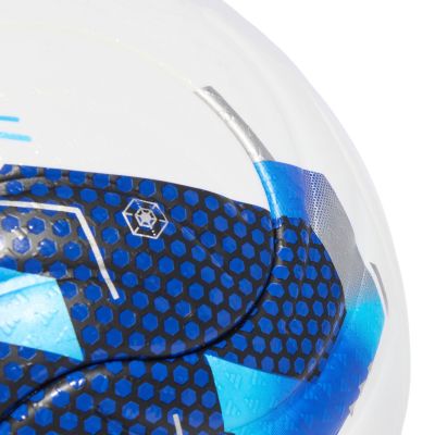 4. Piłka nożna adidas Ekstraklasa 26/27 Pro biało-niebieska KE5151
