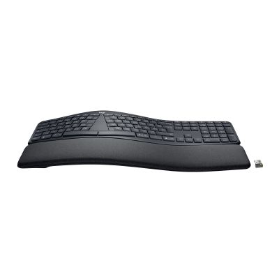 Logitech ERGO K860 for Business klawiatura Biuro Bluetooth Niemiecki Grafitowy
